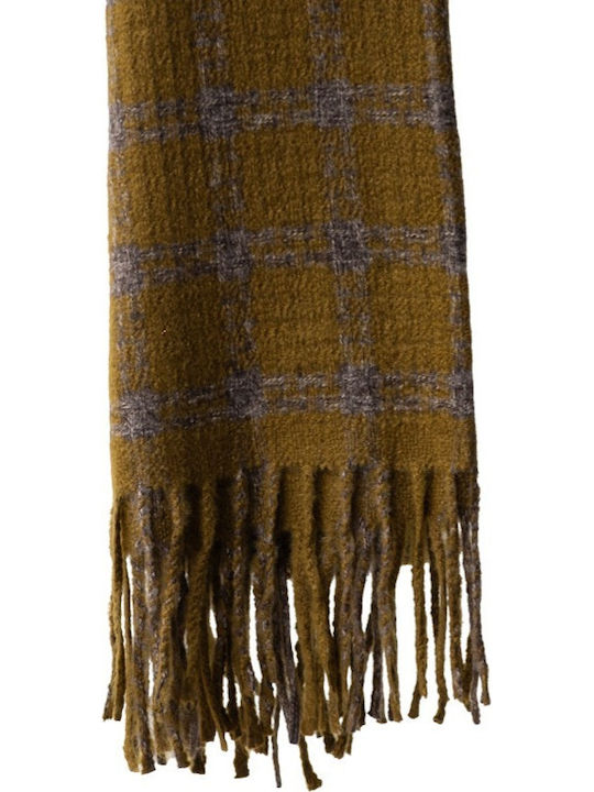 Blended Cashmere Γυναικείο Κασκόλ από Κασμίρ Πράσινο