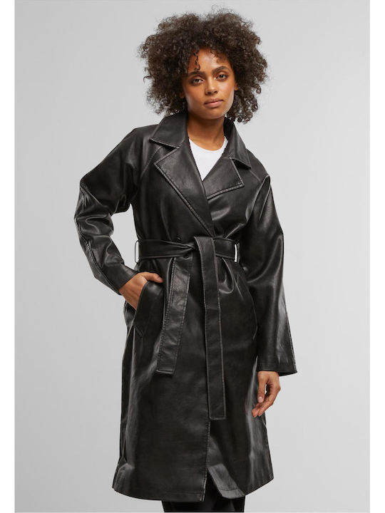 Women's Black Trench Coat