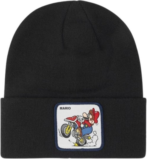 Beanie Unisex Σκούφος Πλεκτός σε Μαύρο χρώμα