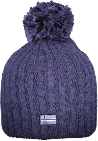 Beanie Γυναικείος Σκούφος Πλεκτός σε Μπλε χρώμα