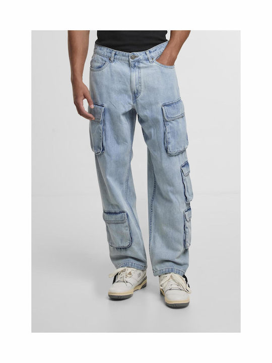 Ανδρικό Παντελόνι Τζιν Cargo Light Blue