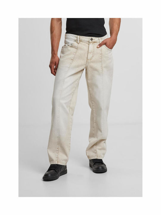 Ανδρικό Παντελόνι Τζιν White Dirty Washed
