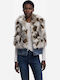 Bunny Women's Sleeveless Short Fur Beige