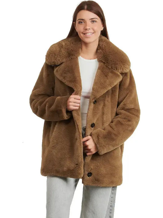 Women's Long Fur Brown