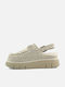 Mou Damen Clogs mit Pelz Gray