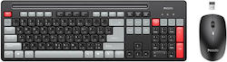 Yesido KB43 Kabellos - Set mit Maus (Englisch US)