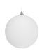 Lianosxmas Weißer Samt Kunststoff Weihnachtsbaumschmuck 20cm 26285