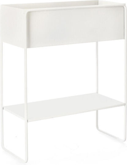 Bizzotto Planter Metal White 50x63.5cm.