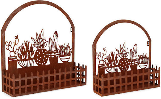 Bizzotto Plant Pot Metal Brown