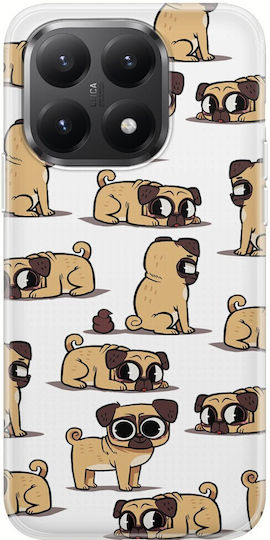 Cute Pugs Xiaomi 15t 5g Clear TPU Transparent Silicone