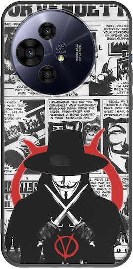 V Vendetta TCL 50 Pro Nxtpaper 5G Black TPU Black Silicone