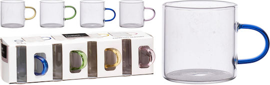 Mug Glass Brown 70ml 4pcs Mug Glass Brown 70ml 4pcs