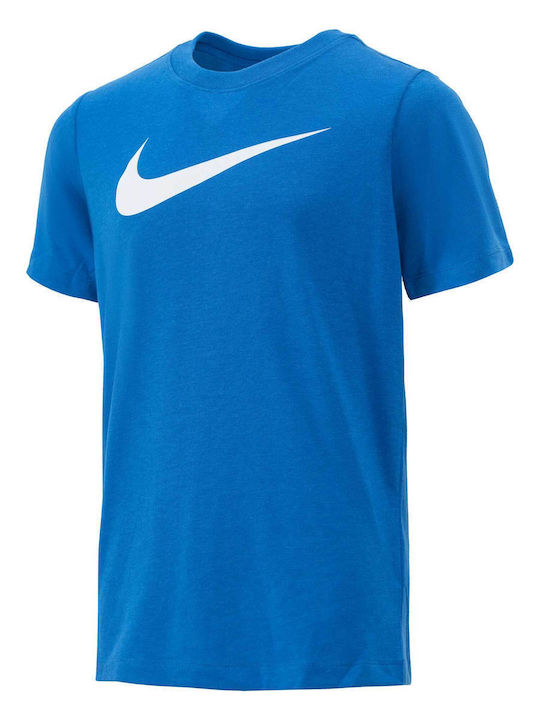 Nike Kids' Shirt Dri-Fit Short Sleeve Blue
