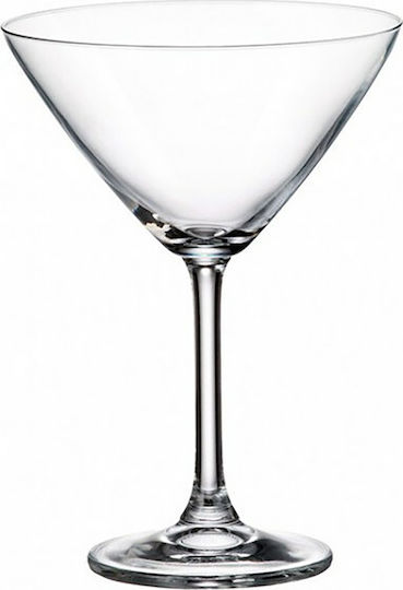 Crystal Bohemia Colibri Комплект Чаши За Вода / Martini / Коктейл Кристални 280мл 6 Броя