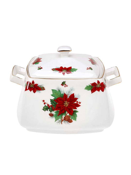 Cryspo Trio Christmas Cookie Jar Multicolored