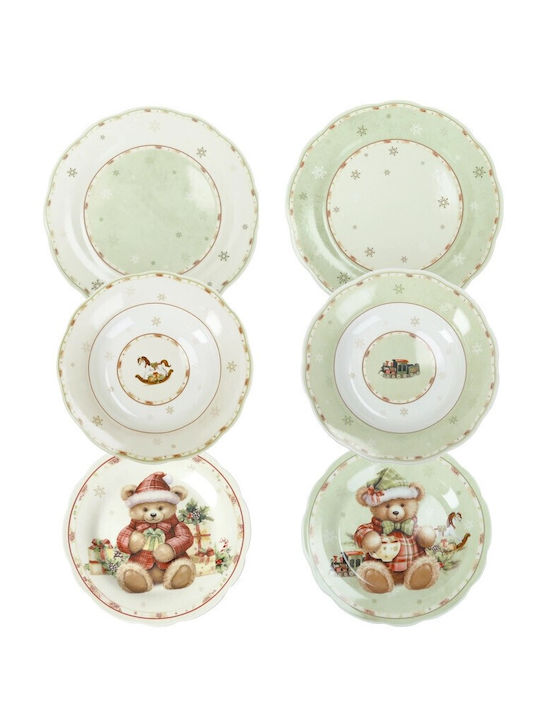 Brandani Christmas Porcelain Dinnerware Set Coccole