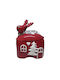 Керамичен съд с капак 14.9x11.7x17.3 см Deer Marva Home 805291