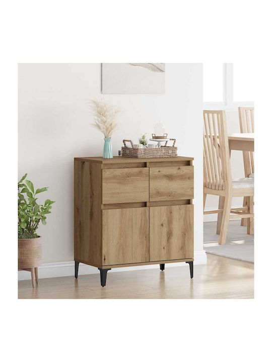 Sideboard made of Wood & Metal with Drawers Oak...