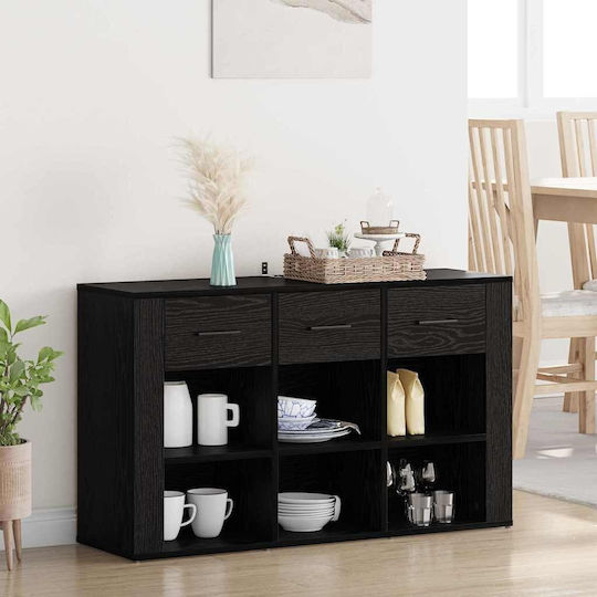Мебели за съхранение дървен с чекмеджета Black Beech 100x30x59.5см