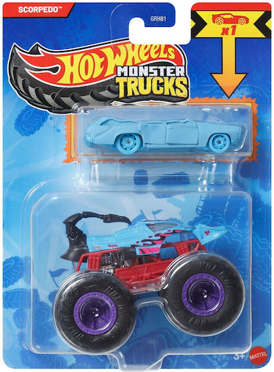 Hot Wheels Количка Monster Trucks Scorpedo 1:64 Monster Truck за 4+ години