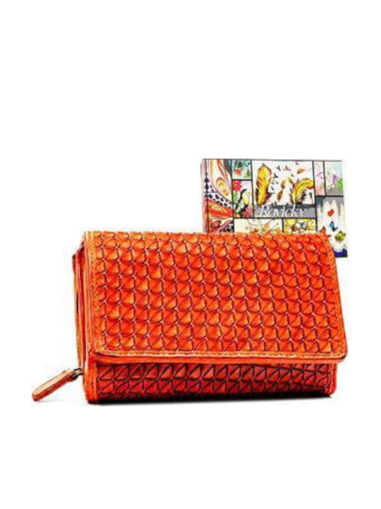 Large Leather Women's Wallet Red