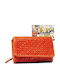Large Leather Women's Wallet Red