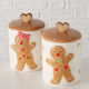 Χριστουγεννιάτικo δοχείο με καπάκι gingerbread 2000 ml λευκό (1 τμχ.) της BOLZE