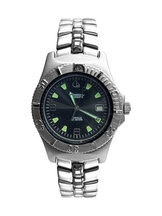 Catamaran Uhr Batterie mit Metallarmband