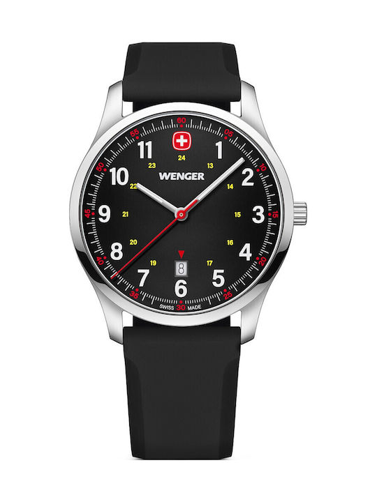 Wenger Mens Men's Watch 42mm Battery with Silve...