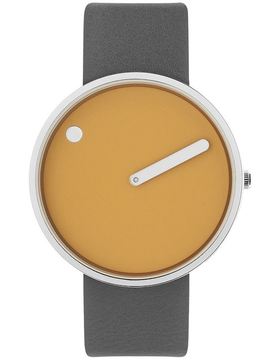 Picto Herrenuhr 40mm Batterie mit Gray Metallarmband