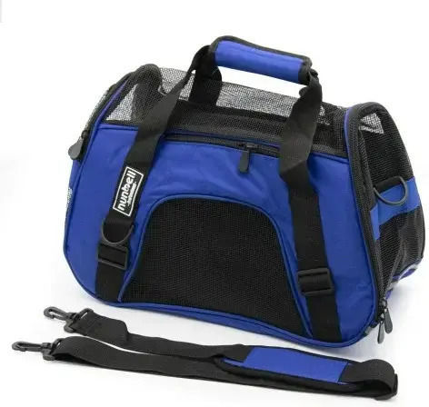 Nunbell Pet Dog and Cat Carrying Bag Blue M48xP31xH26cm