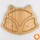 Pandaboo Baby Food Plate made of Bamboo Orange