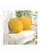vidaXL Velvet Sofa Cushion Soft Yellow 60x60cm