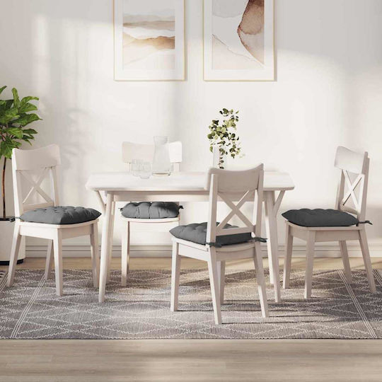 vidaXL Μαξιλάρι Καναπέ Σκούρο Γκρι 40x40εκ.