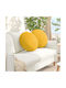 vidaXL Velvet Sofa Cushion Soft Yellow 50x50cm