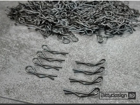 Bittydesign 1/10 Body Clips Kit 8 Schwarze