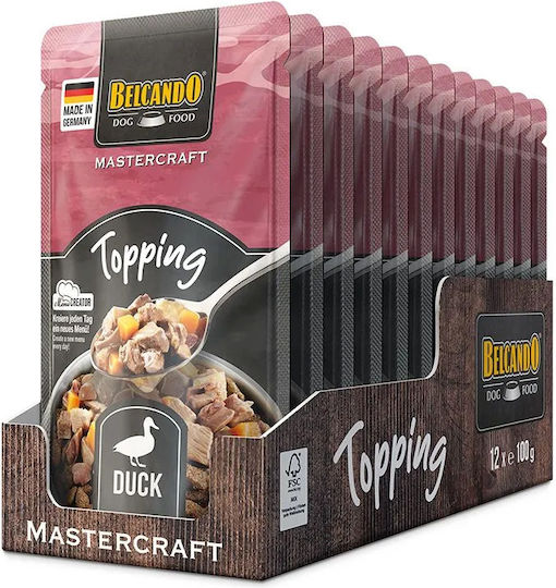 Belcando Mastercraft Topping Hrană Umedă pentru Câini cu Rață 12x100gr