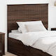 vidaXL Wooden Bed Headboard Brown Oak 100x100cm