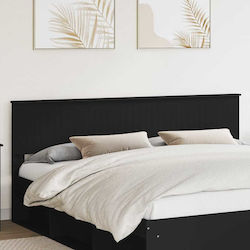 vidaXL Wooden Bed Headboard Black Oak 200x100cm