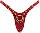 Leatherette Harness Fabulous One Size Red Glossy