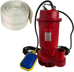 Dirty Water Pump Package Float Wqd10 1.1 kW 10 m³/h 2 Inches Includes 2-Inch Fire Hose 20 m Included Cobi Smart