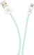 Blue Eagle Be-dcal-02 Braided Data Cable Usb-a Lightning 1m Blue