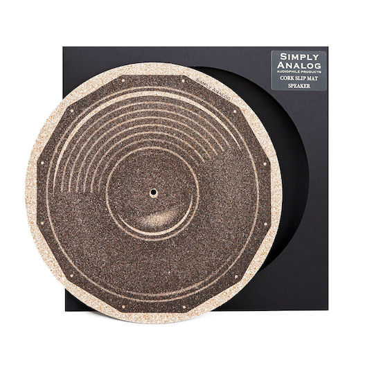 Simply Analog Slipmat Kork Lautsprecher Muster Bebildert