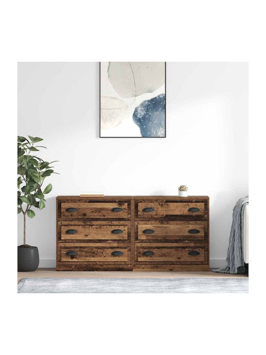 Sideboard made of Wood & Metal with Drawers Old...
