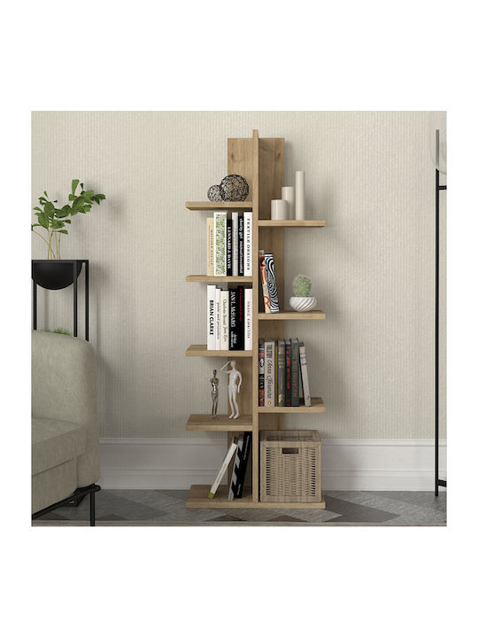 Βιβλιοθήκη Tree Sapphire Oak 45x21.4x121.8εκ.