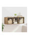 Wand Wohnzimmer Schrank aus Spanplatte Artisan Eiche 102x37x35cm