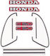 Set De Autocolante Honda C-50c Roșii