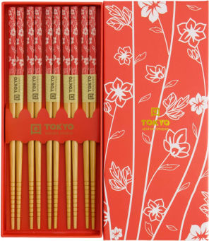 Σετ Chopsticks 5 Ζευγάρια Red Flower – Tokyo Design Studio