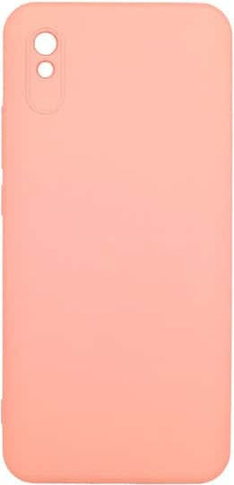 Θήκη Xiaomi Redmi 9a Silky Soft Touch Silicone Σομόν Προστασία Κάμερας
