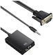 Andowl Converter 3.5mm / VGA male to HDMI female 1pcs Q-HD09